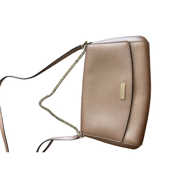 KATE SPADE Rose Gold Leather Chain Shoulder Crossbody Bag - Picture 10 of 10